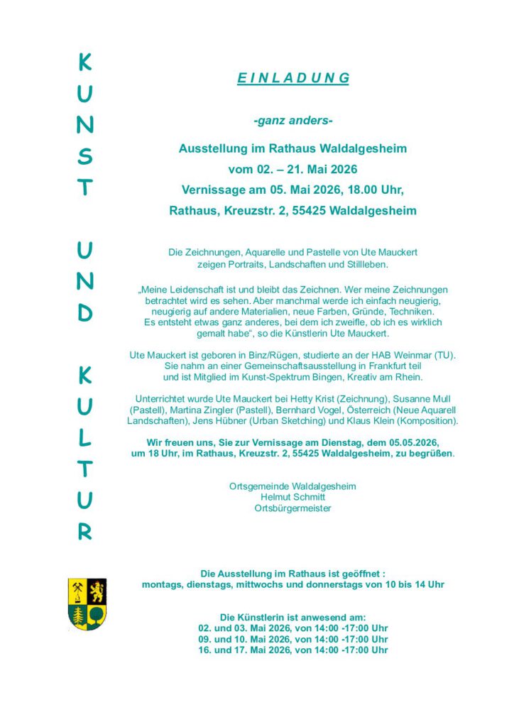 Ausstellung Mauckert, Vernissage